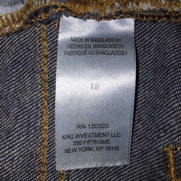 Lucky Brand Jeans Boys 18 Classic Straight Dark Wash Blue Denim High Rise - Picture 11 of 15